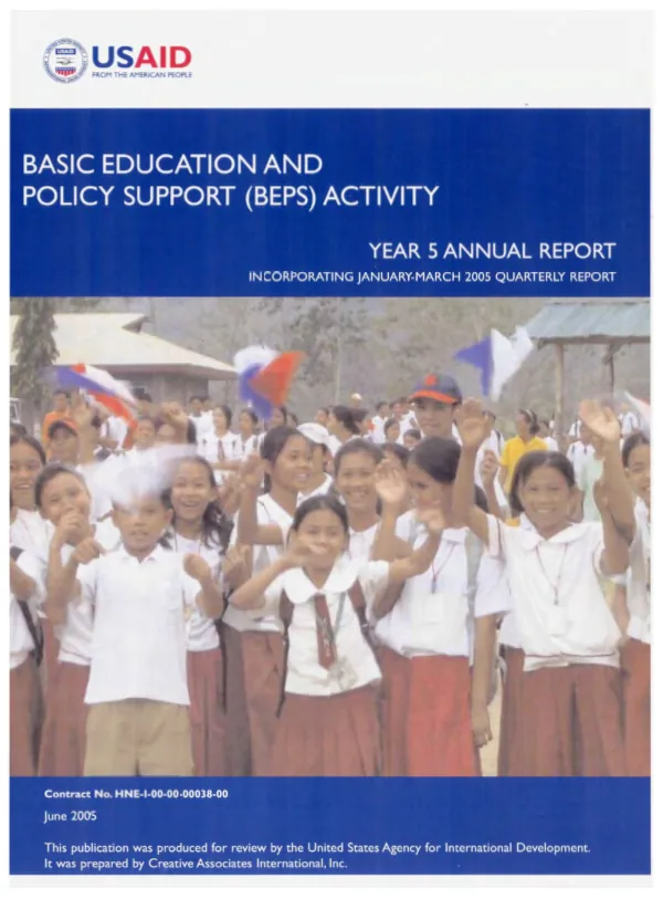 Basic education and policy support (BEPS) activity year 5 annual report, incorporating January-March 2005 quarterly report