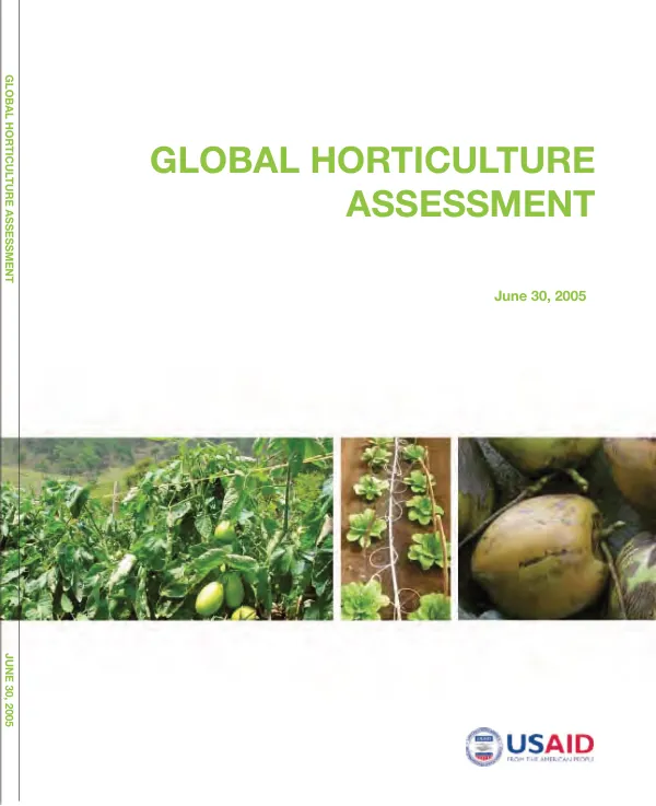 Global horticulture assessment