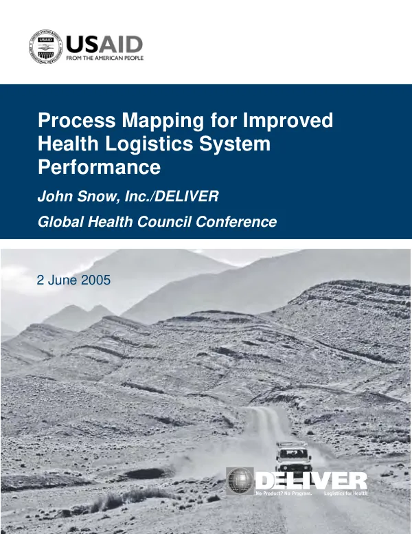 Process mapping for improved health logistics system performance