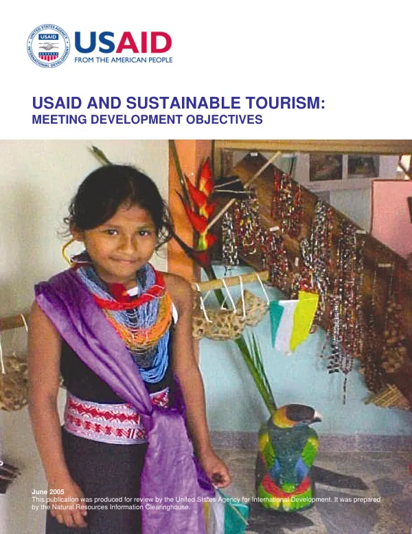 USAID and sustainable tourism : meeting development objectives