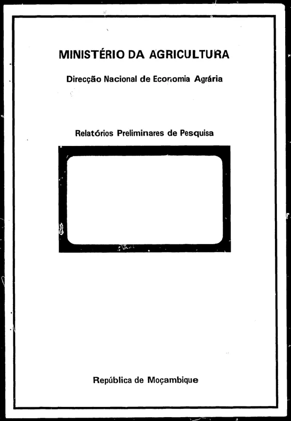 Determinants of household income and consumption in rural Nampula Province : implications for food security and agricultural policy reform