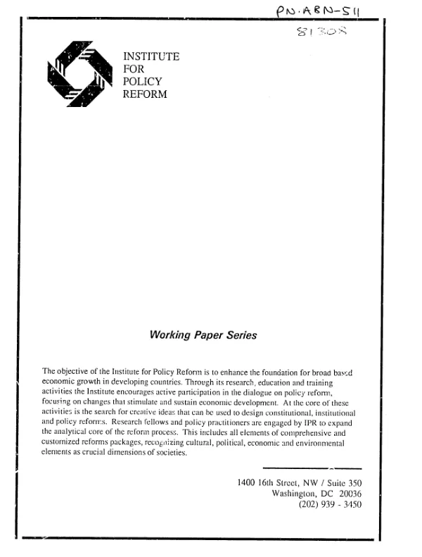 International environmental policy and global warming : what role for market solutions?