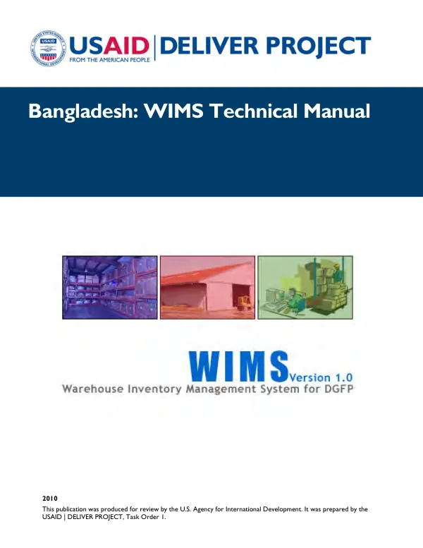 Bangladesh : WIMS technical manual