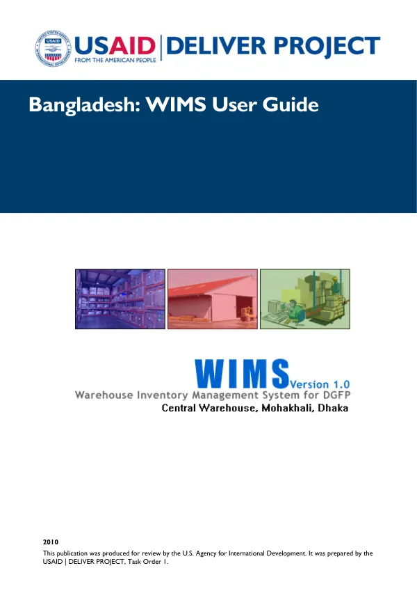 Bangladesh : WIMS user guide