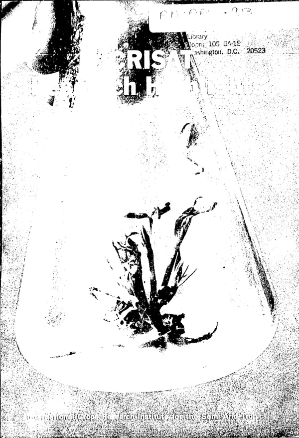 ICRISAT research highlights, 1980