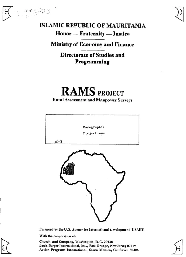 Demographic projections