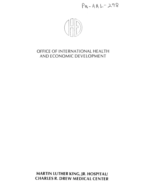 Health planning in Africa : state of the art analysis