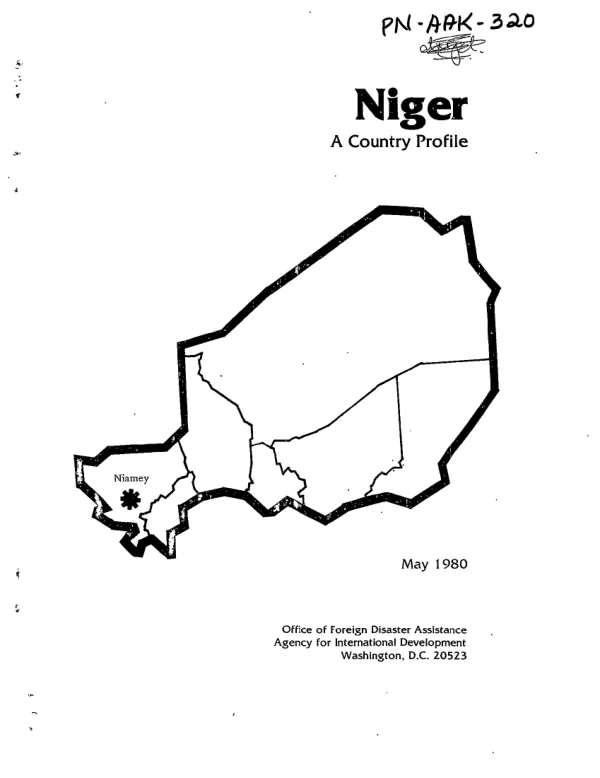 NIGER : A COUNTRY PROFILE