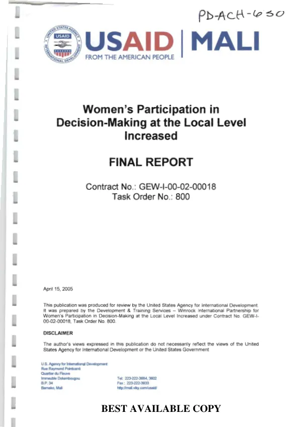 NATIONAL MIGRATION SURVEYS : MANUAL II. THE CORE QUESTIONNAIRE
