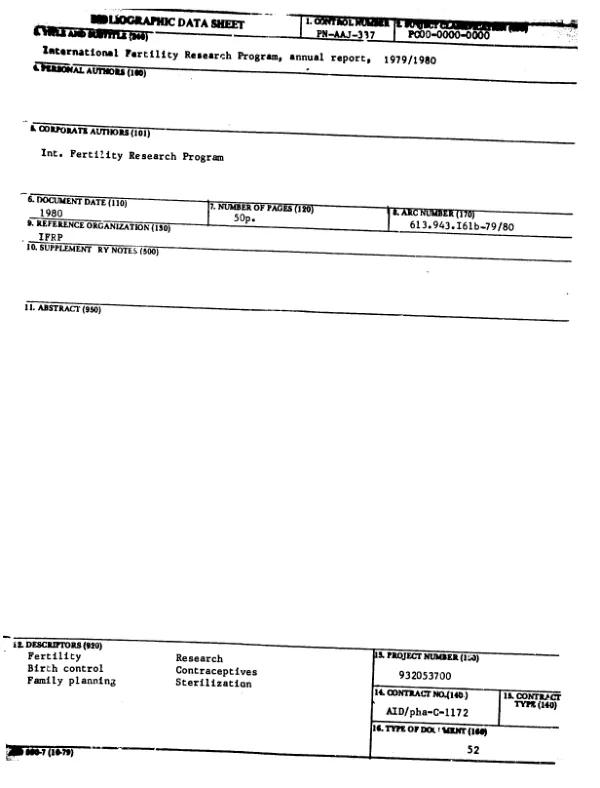 ANNUAL REPORT, AUGUST 1, 1979-JULY 31, 1980