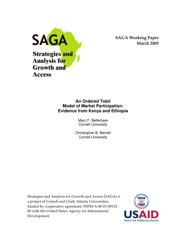 Morocco : food aid and nutrition education
