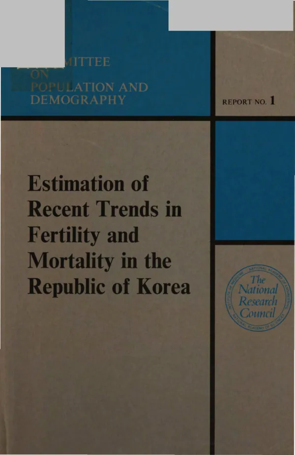 Estimation of recent trends in fertility and mortality in the Republic of Korea