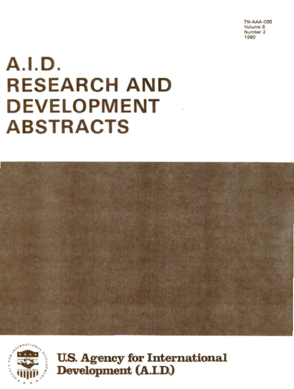 Preliminary examination of the Do-Anambra rivers area, East Central State, Nigeria