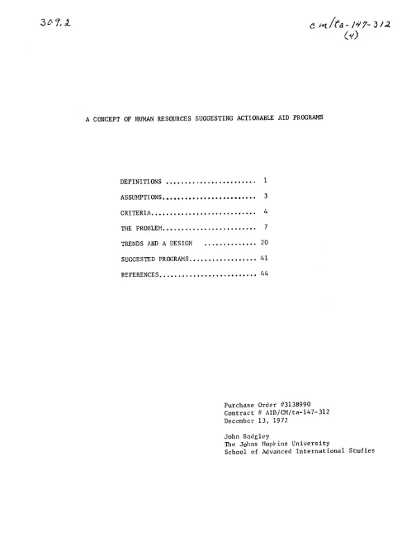 Concept of human resources suggesting actionable aid programs