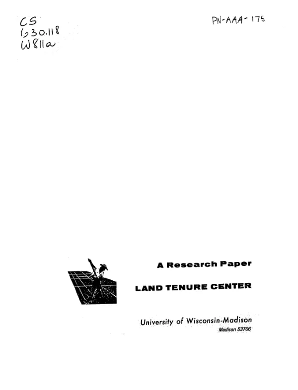 Population growth, economic progress, and opportunities on the land : the case of Costa Rica