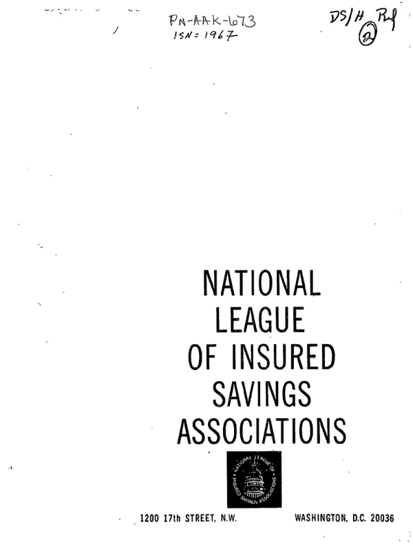 Dominican Republic savings and loan system; feasibility study and financial evaluation report