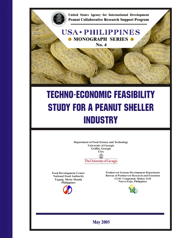 Techno-economic feasibility study for a peanut sheller industry