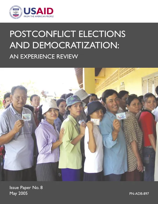 Postconflict elections and democratization : an experience review