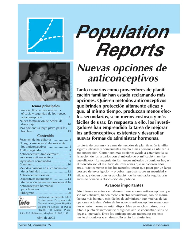 Nuevas opciones de anticonceptivos