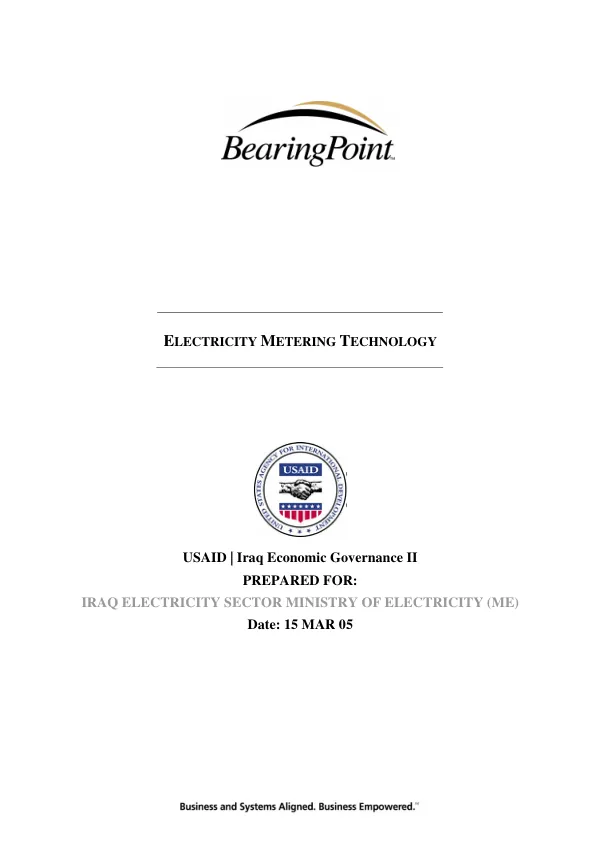 Electricity metering technology