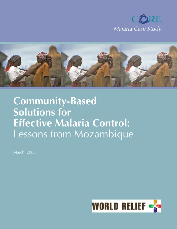 Community-based solutions for effective malaria control : lessons from Mozambique