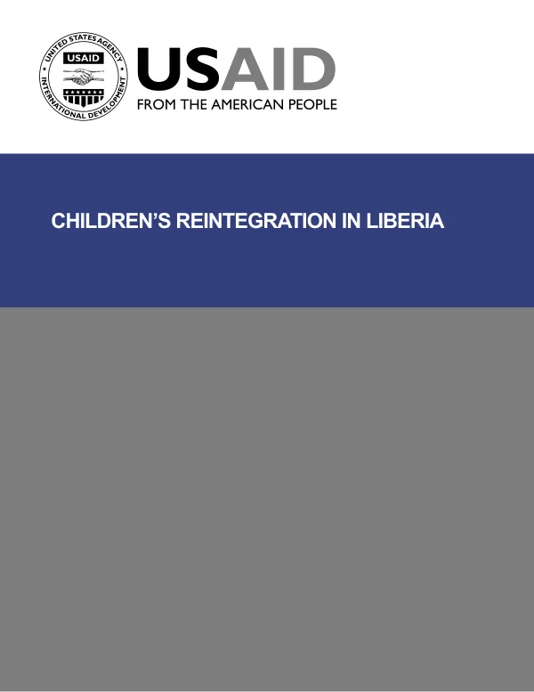 Children"s reintegration in Liberia