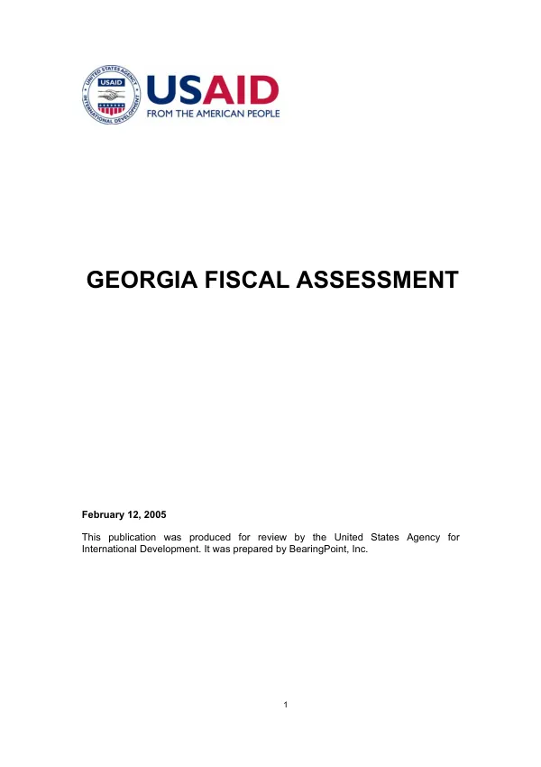Georgia fiscal assessment