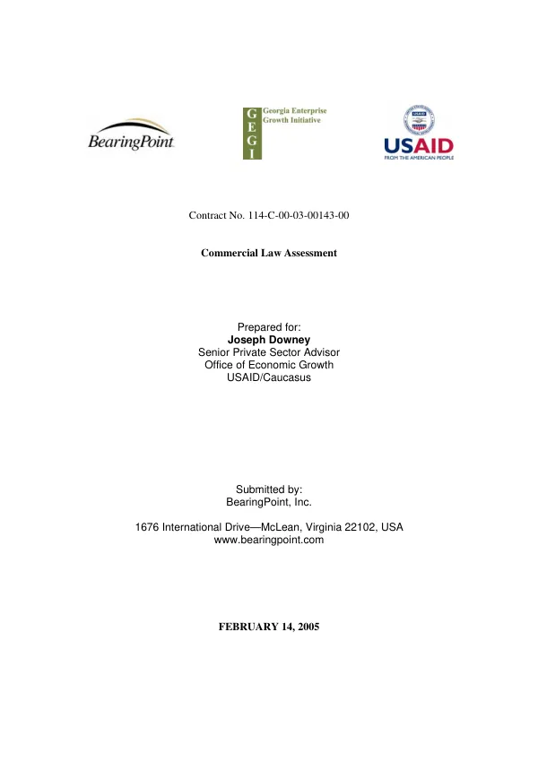 Commercial law assessment