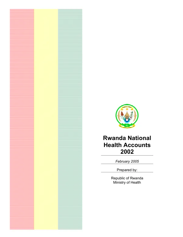 Rwanda national health accounts 2002