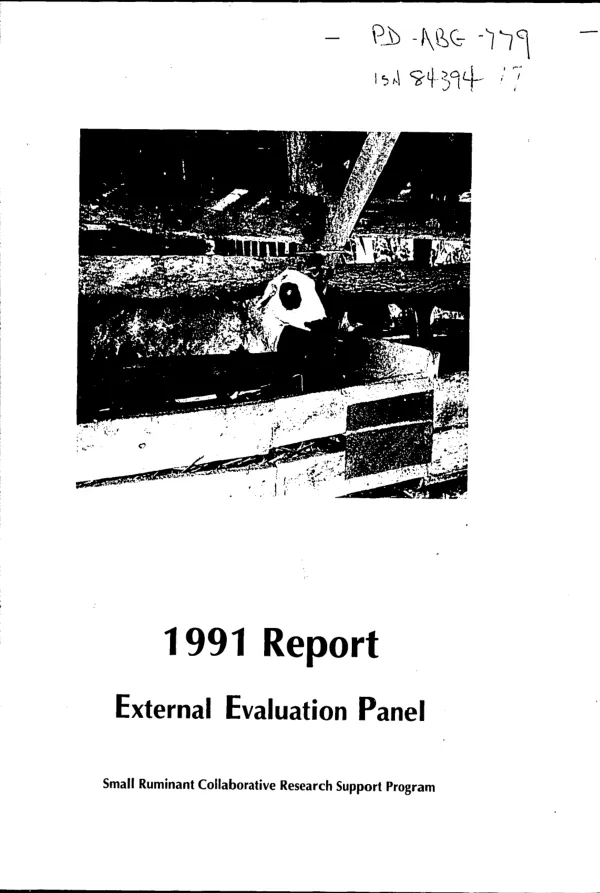 External evaluation panel -- 1991 report