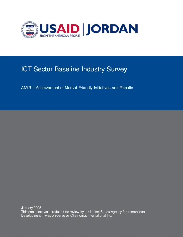 ICT sector baseline industry survey