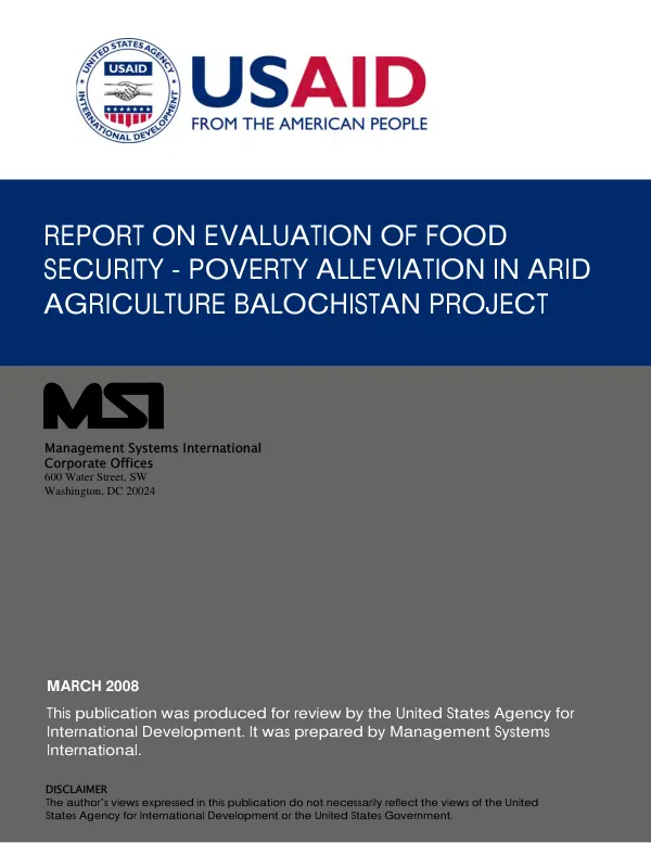 Final report on technical assistance to six cities