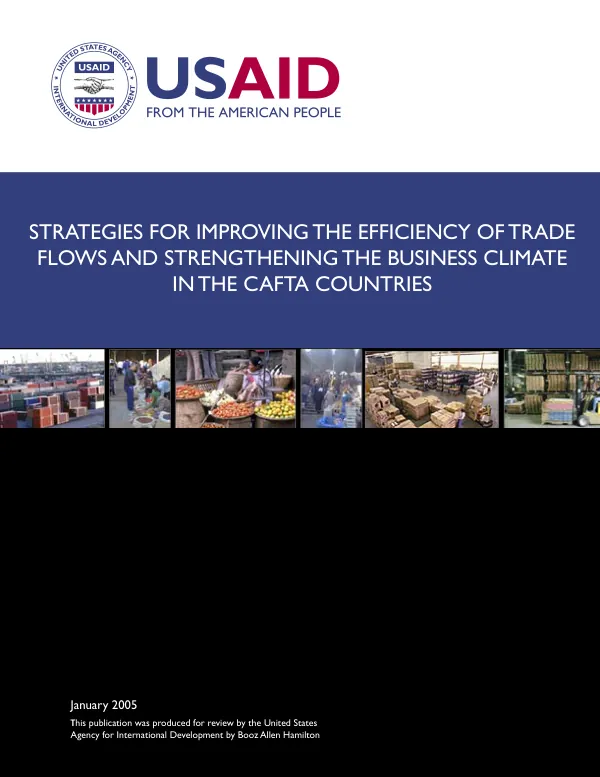 Strategies for improving the efficiency of trade flows and strengthening the business climate in the CAFTA countries