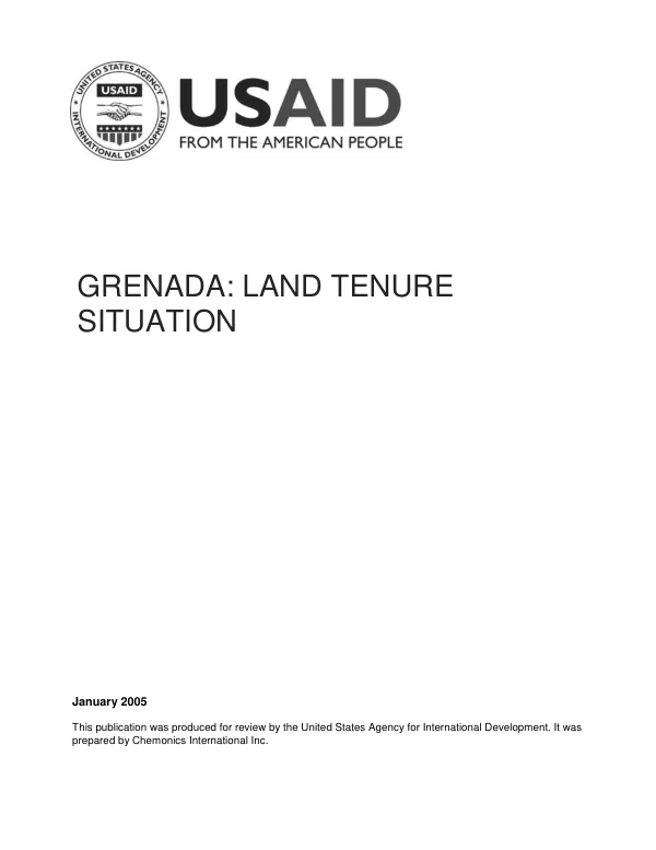 Grenada : land tenure situation
