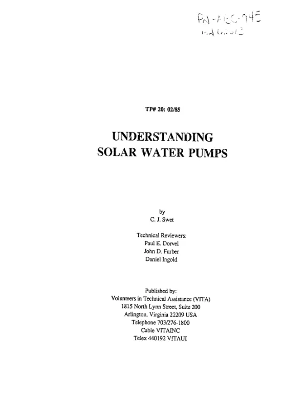 Understanding solar water pumps