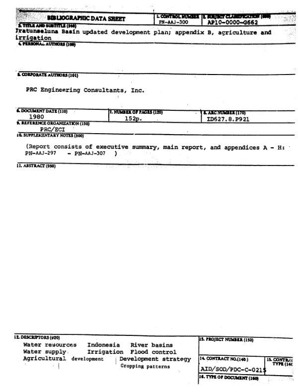 Training plan for the Department of Research and Specialist Services, Zimbabwe, 1985 to 1988