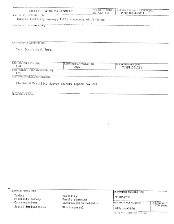 Assessment of requirements for designing and implementing a national agricultural survey in Haiti