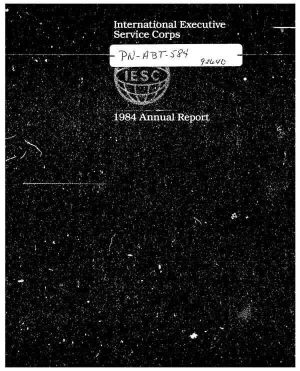 International Executive Service Corps : 1984 annual report