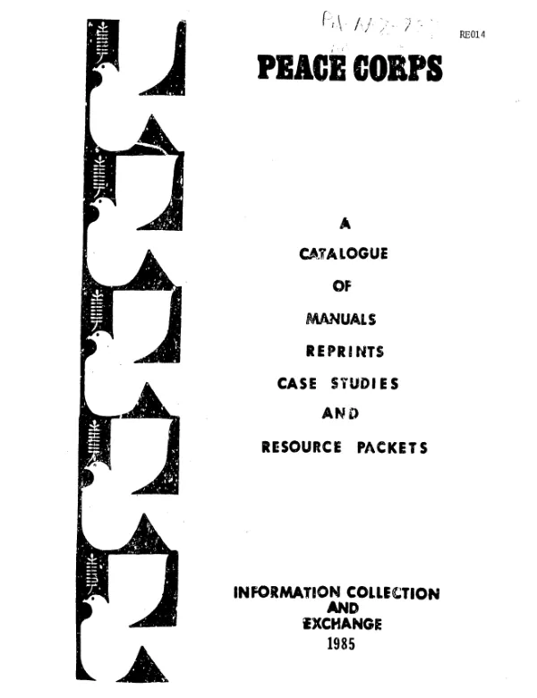 Catalogue of manuals, reprints, case studies and resource packets