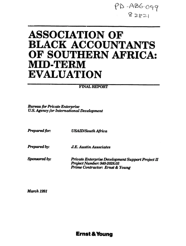 Association of Black Accountants of Southern Africa : mid-term evaluation