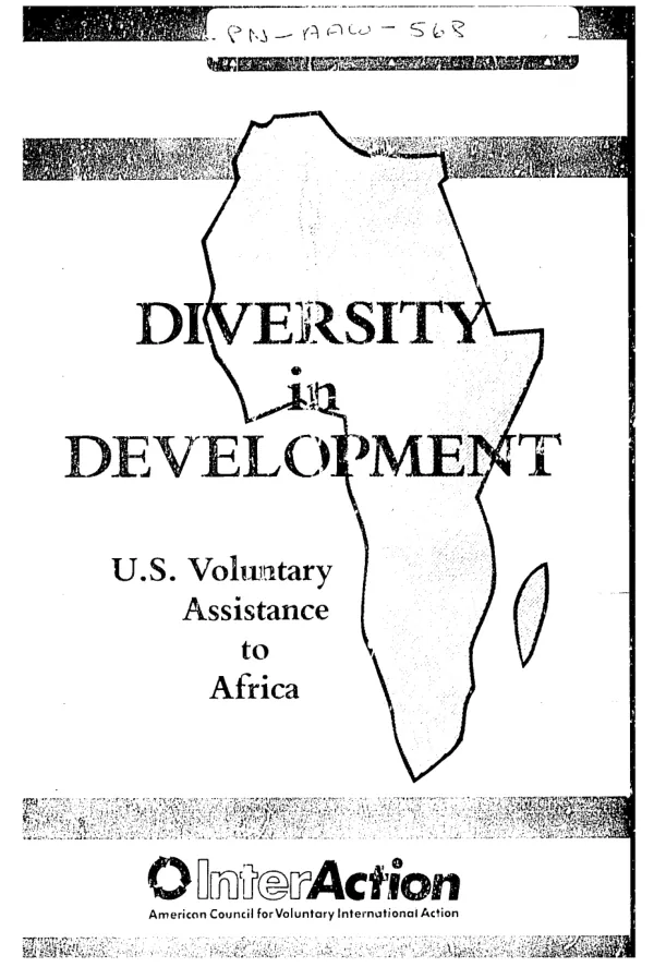 Diversity in development : US voluntary assistance to Africa, summary of findings