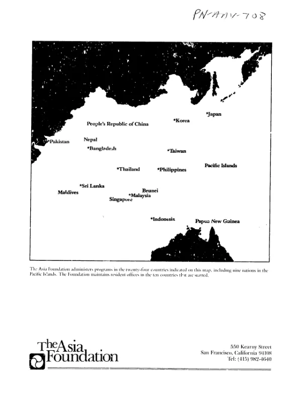 1985 annual report : The Asia Foundation