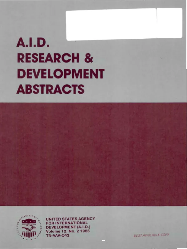 A.I.D. research and development abstracts [ARDA], v. 12, no. 2
