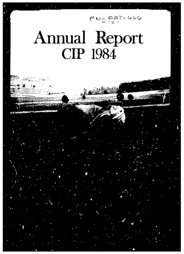 International Potato Center annual report 1984