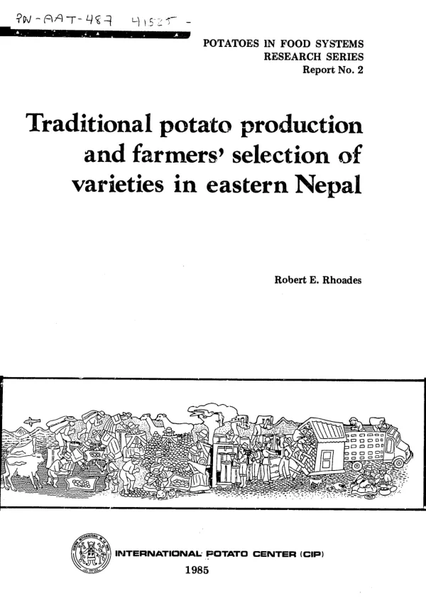 Traditional potato production and farmers" selection of varieties in eastern Nepal
