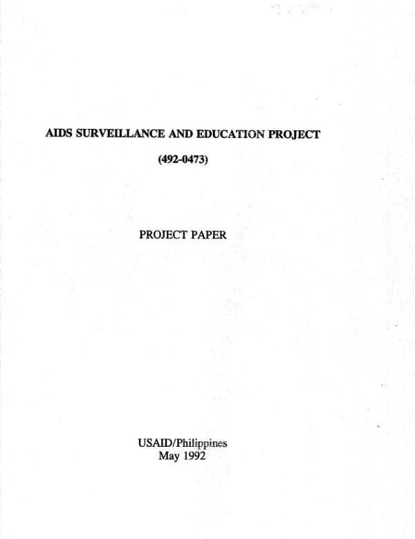 AIDS surveillance and education project