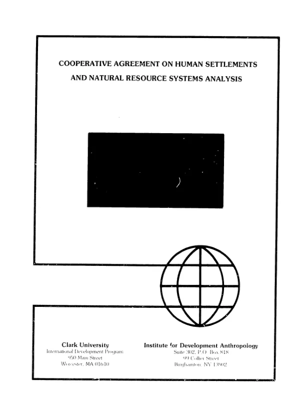 New-lands settlement and regional development : the case of San Julian, Bolivia