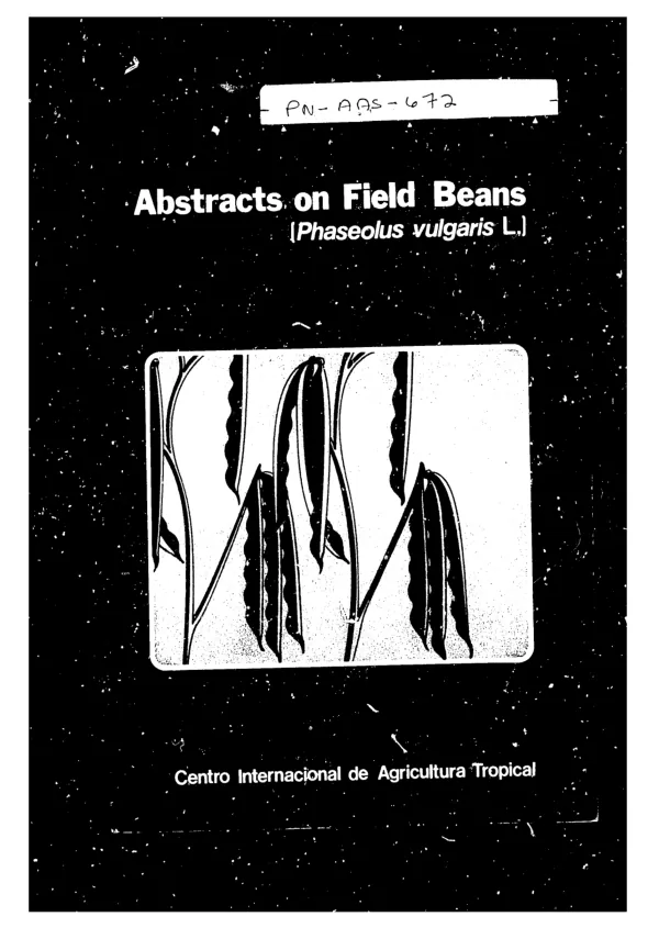 Abstracts on field beans (Phaseolus vulgaris L.), v. 9, no. 3