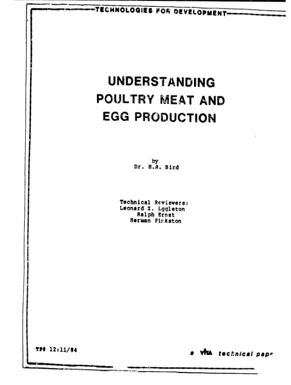 Understanding poultry meat and egg production