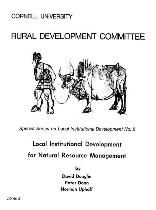 Local institutional development for natural resource management